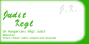 judit kegl business card